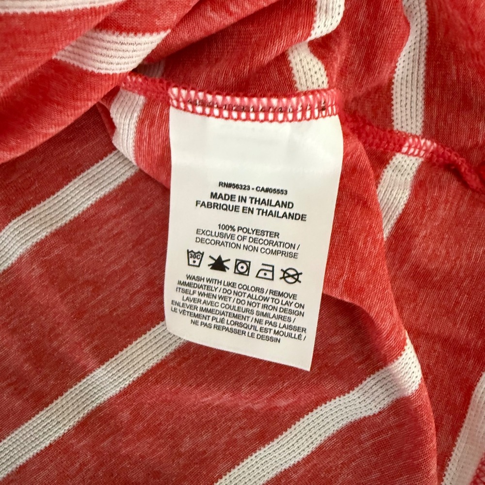 Nike Georgia Bulldogs Dri-FIT Striped Polo Shirt Red White Women's Large NWT - Picture 5 of 7